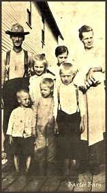 THE BAXTER FAMILY with Baby Bill in mother's arms