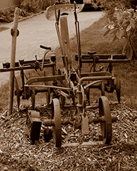 Farm equipment at Baxter Barn